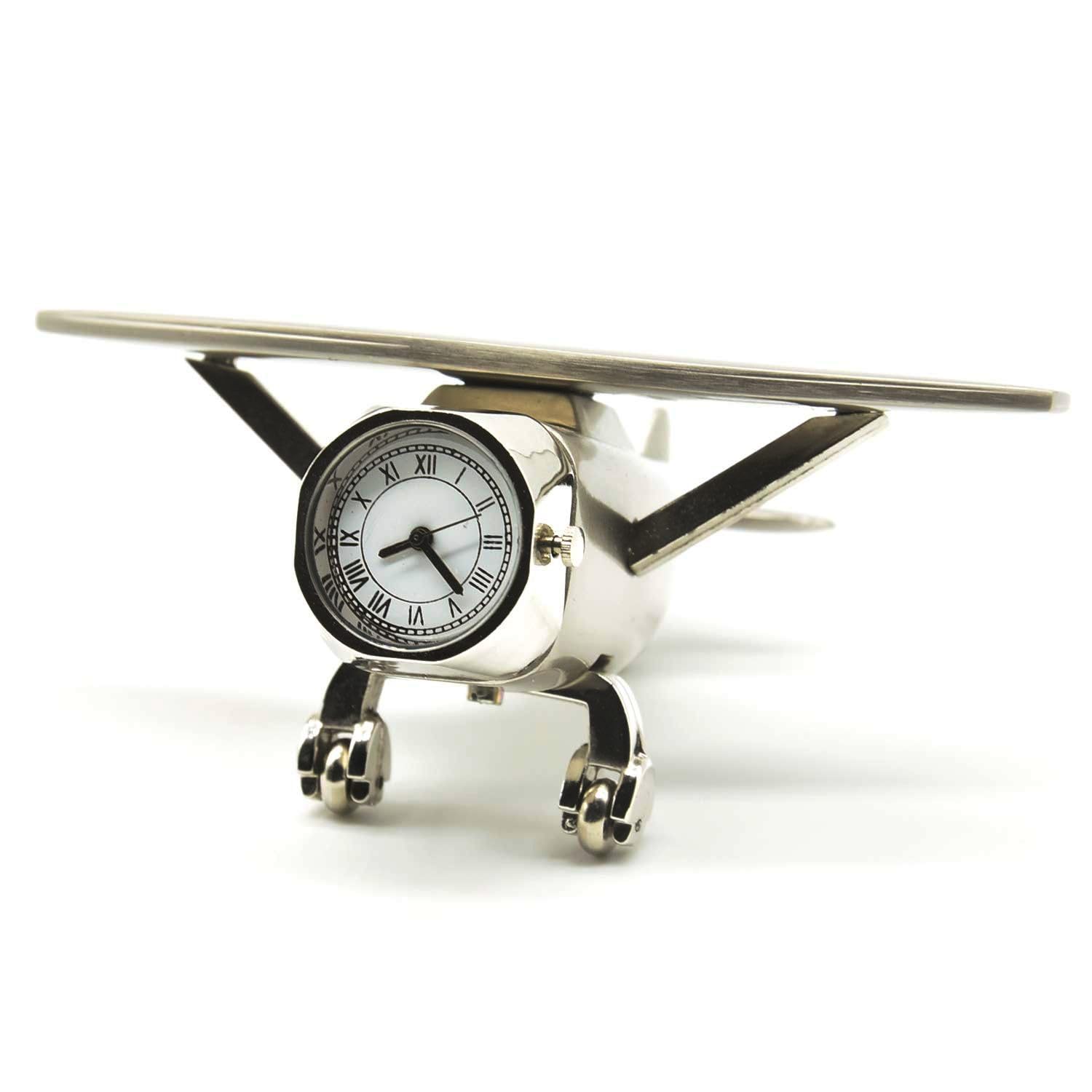 Amazon.com: ZAHEPA Aeroplane Miniature Table Clock & Paper Weight
